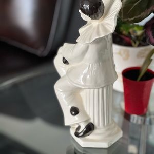 Vintage Harlequin Clown Mime Ceramic Pierrot